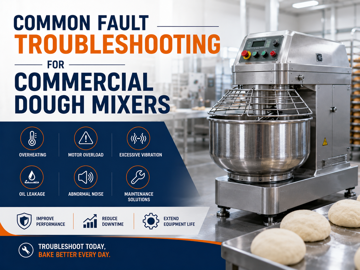 Common Fault Troubleshooting for Commercial Dough Mixers