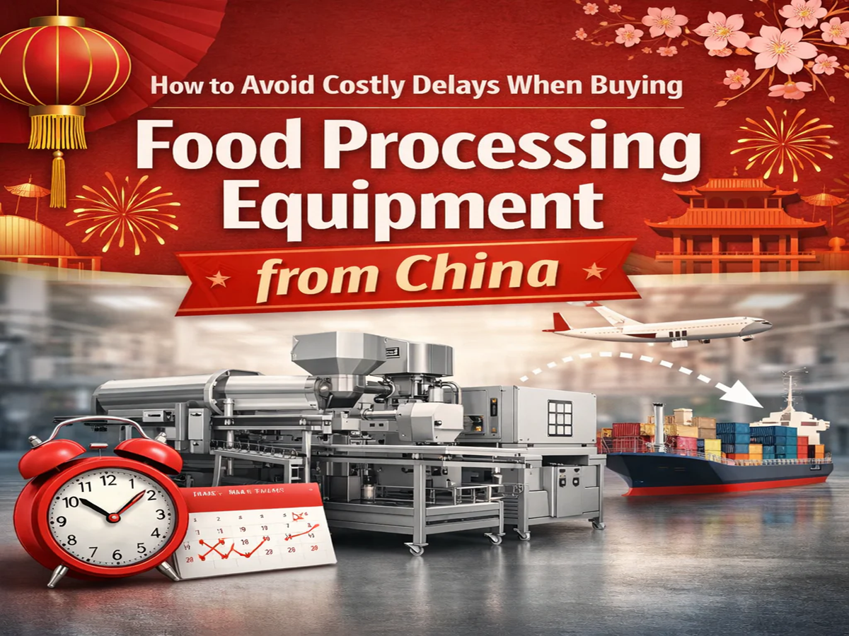How to Avoid Costly Delays When Buying Food Processing Equipment from China During the Spring Festival