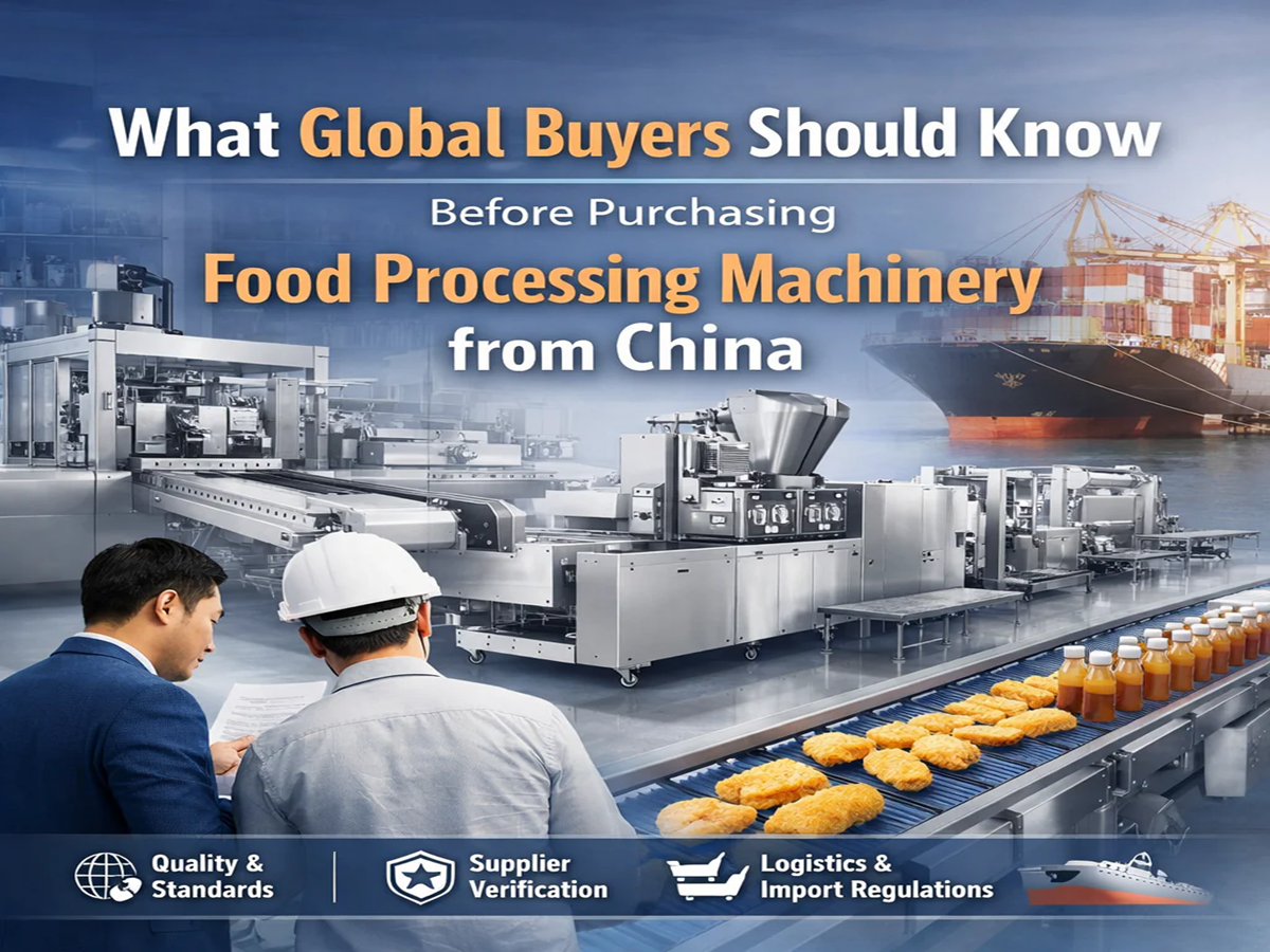 What Global Buyers Should Know Before Purchasing Food Processing Machinery from China