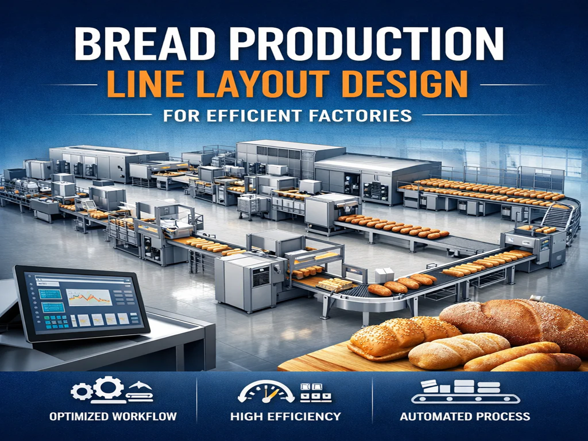 Bread Production Line Layout Design for Efficient Factories