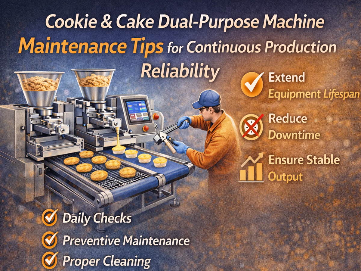 Cookie & Cake Dual-Purpose Machine Maintenance Tips for Continuous Production Reliability