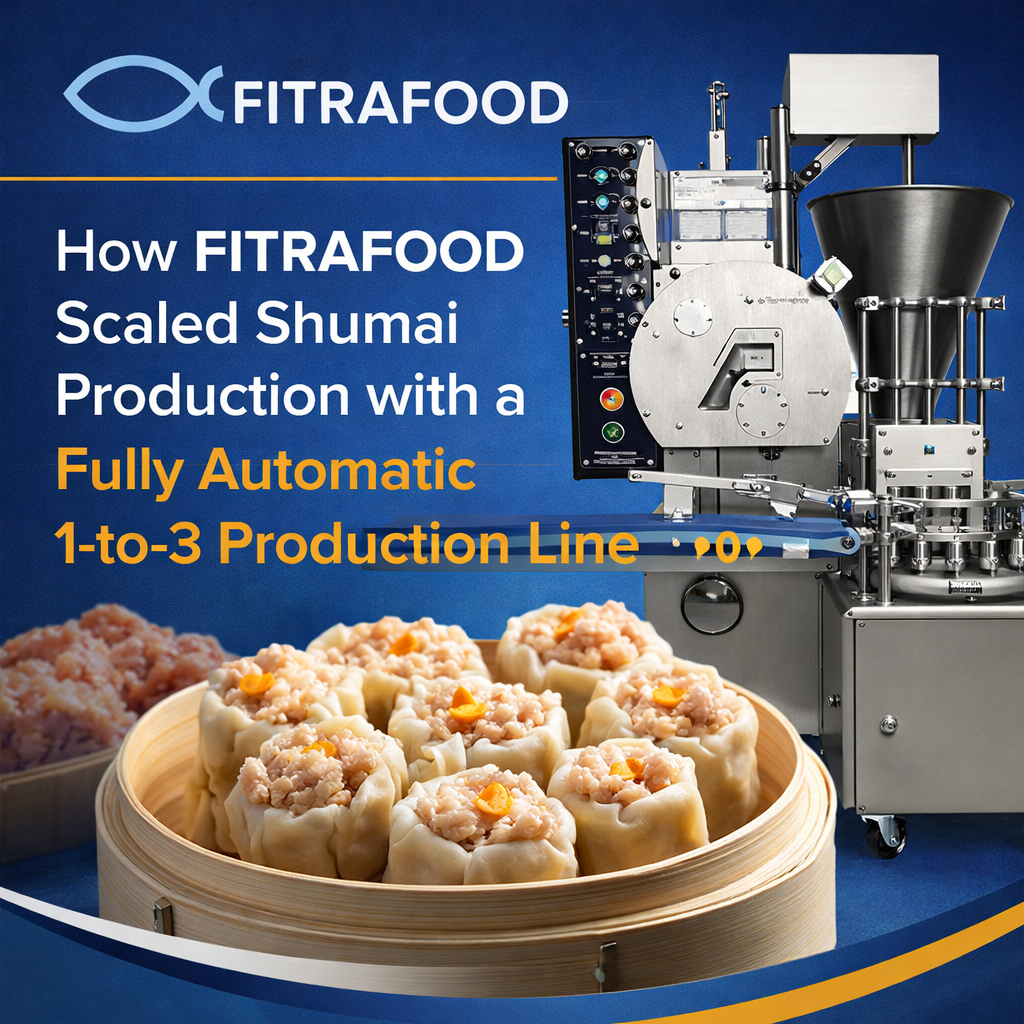 Case Study: How FITRAFOOD Scaled Shumai Production with a Fully Automatic 1-to-3 Production Line