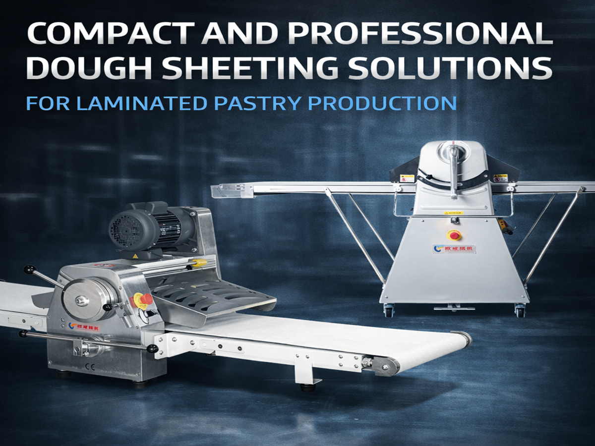 Compact and Professional Dough Sheeting Solutions for Laminated Pastry Production