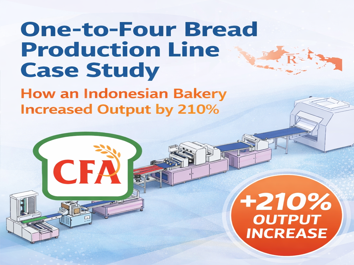 4-Row Bread Production Line Case Study: How an Indonesian Bakery Increased Output by 210%