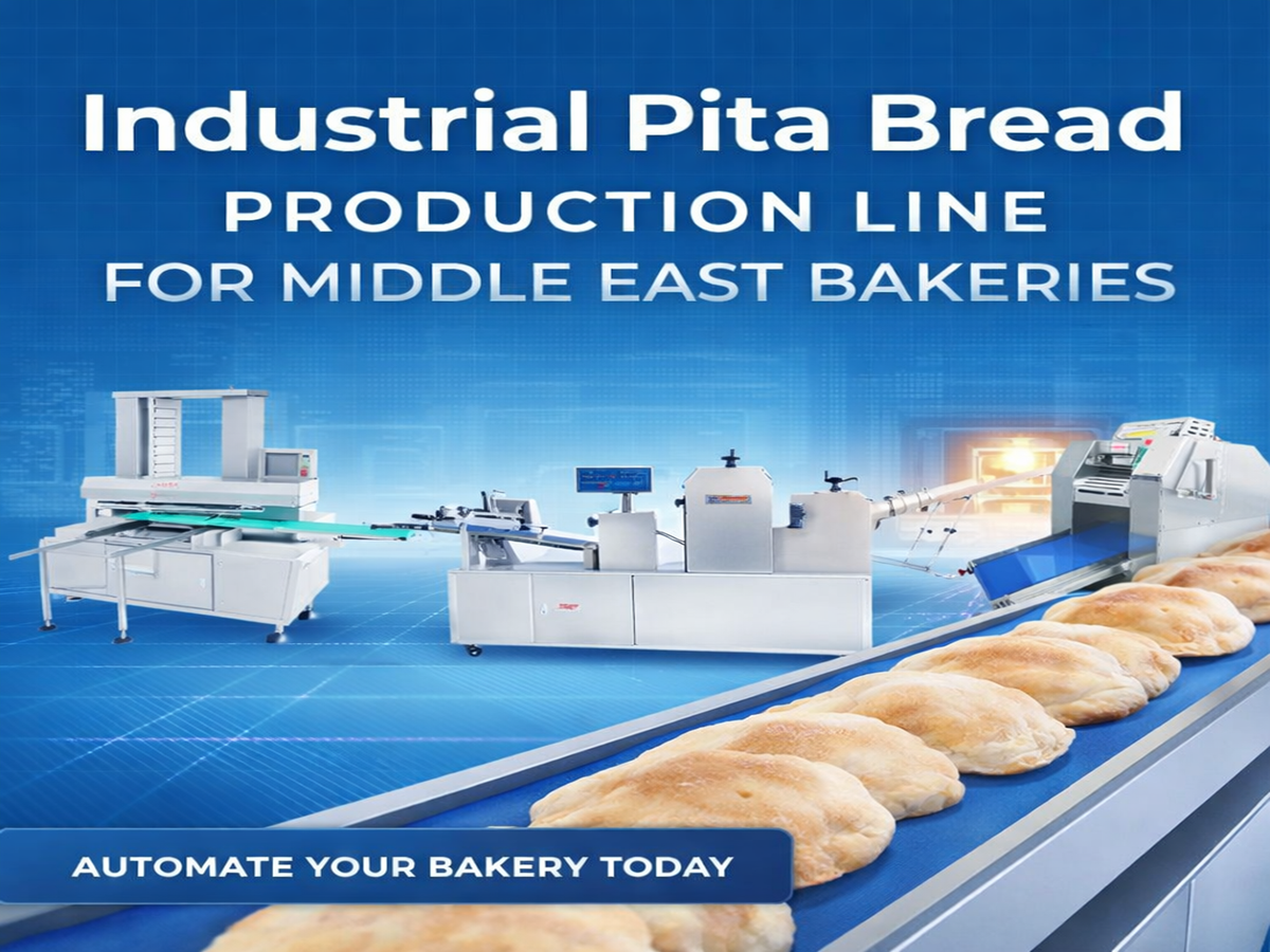 Industrial Pita Bread Production Line for Middle East Bakeries