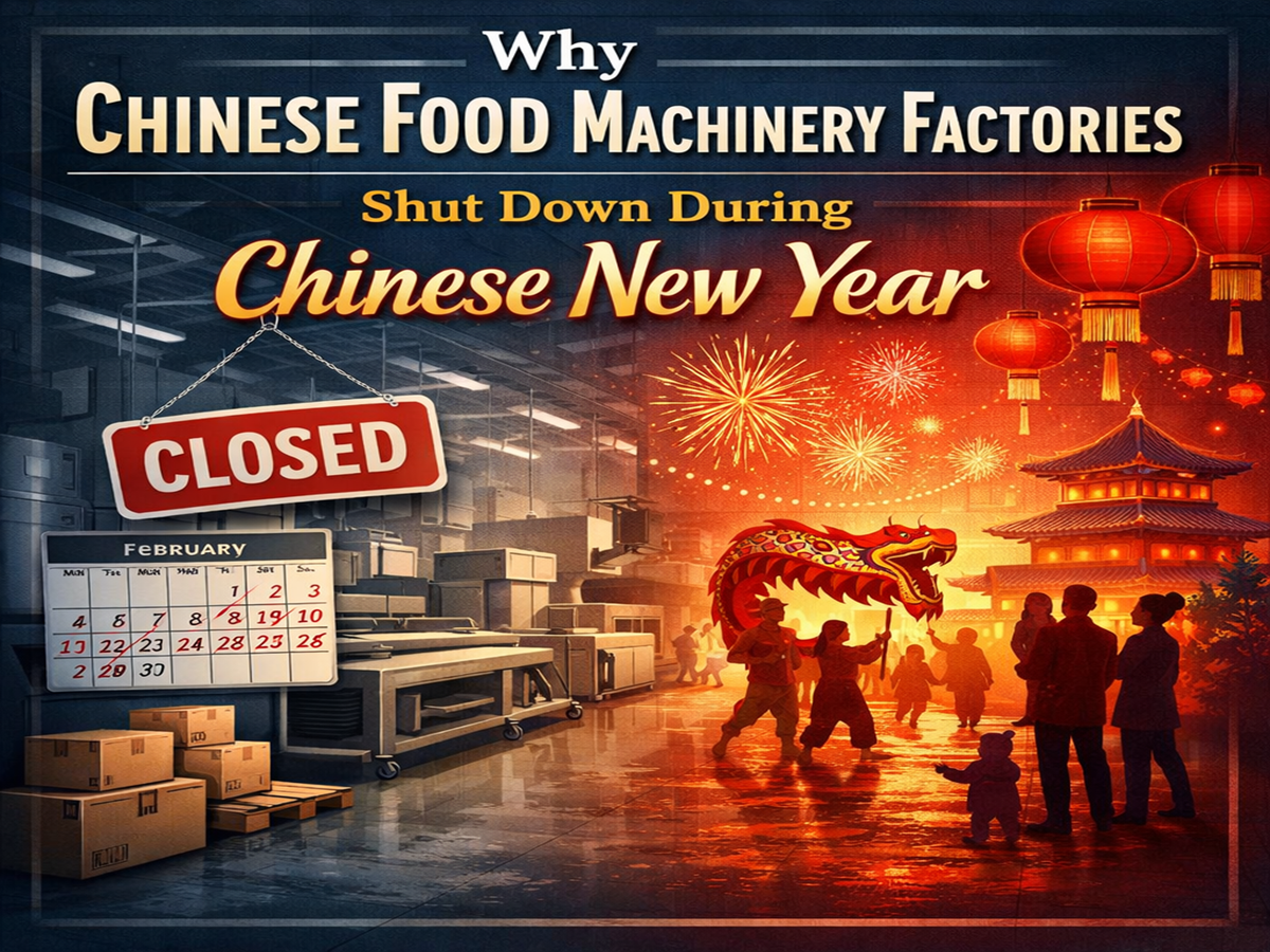 Why Chinese Food Machinery Factories Shut Down During Chinese New Year
