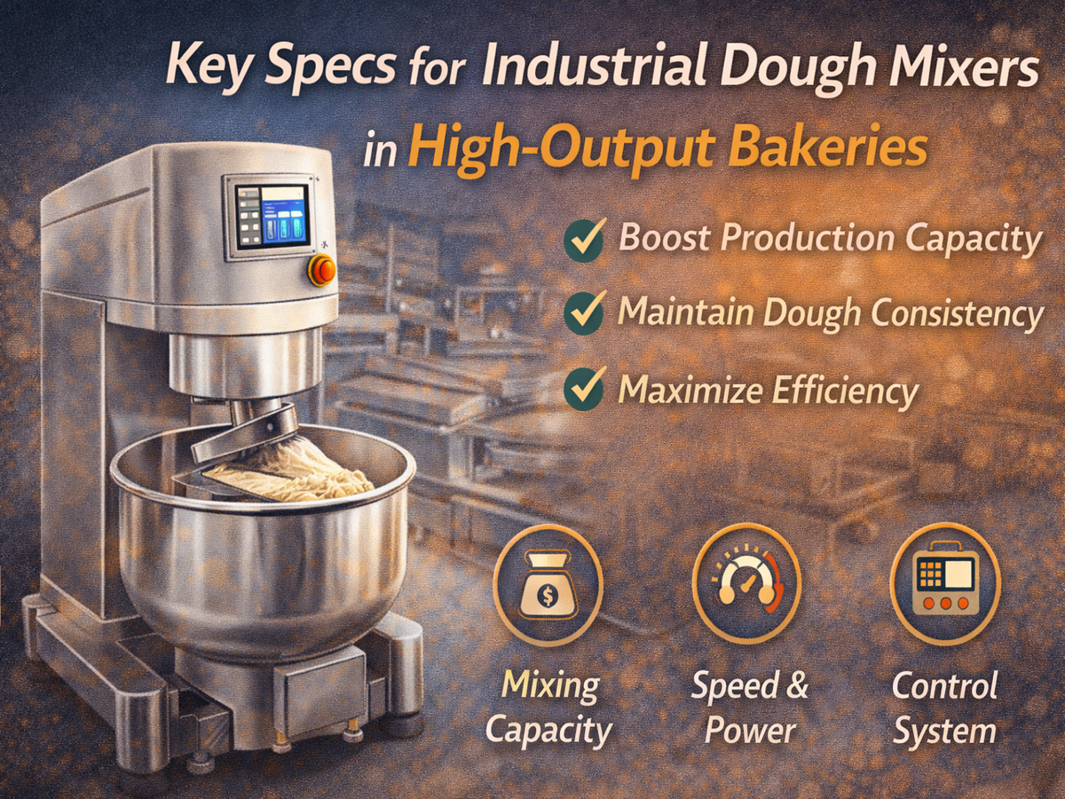 Key Specs for Industrial Dough Mixers in High-Output Bakeries