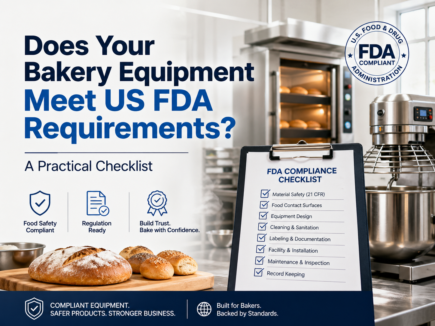 Does Your Bakery Equipment Meet US FDA Requirements? A Practical Checklist