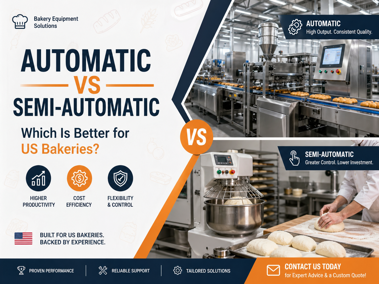 Automatic vs Semi-Automatic Bakery Equipment: Which Is Better for US Bakeries?