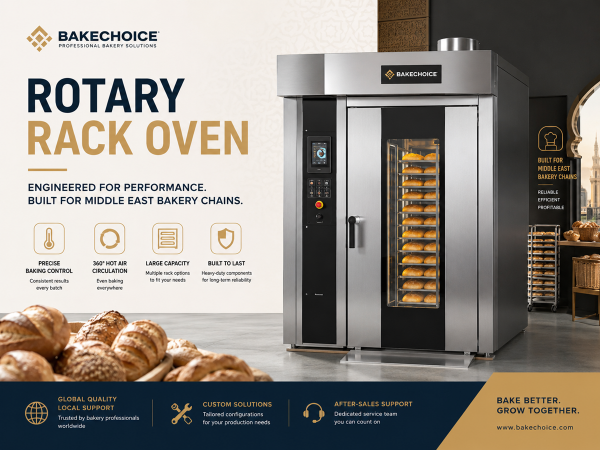Rotary Rack Oven for Middle East Bakery Chains