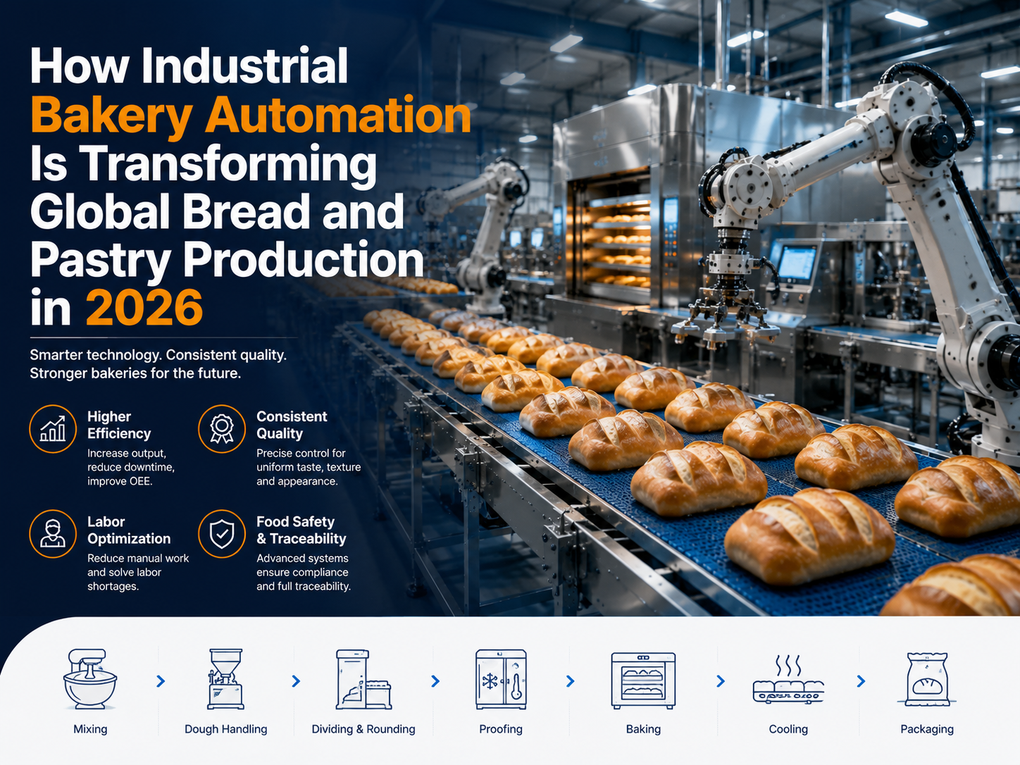 How Industrial Bakery Automation Is Transforming Global Bread and Pastry Production in 2026