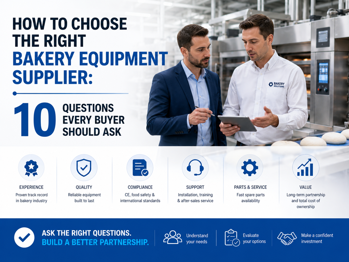 How to Choose the Right Bakery Equipment Supplier: 10 Questions Every Buyer Should Ask