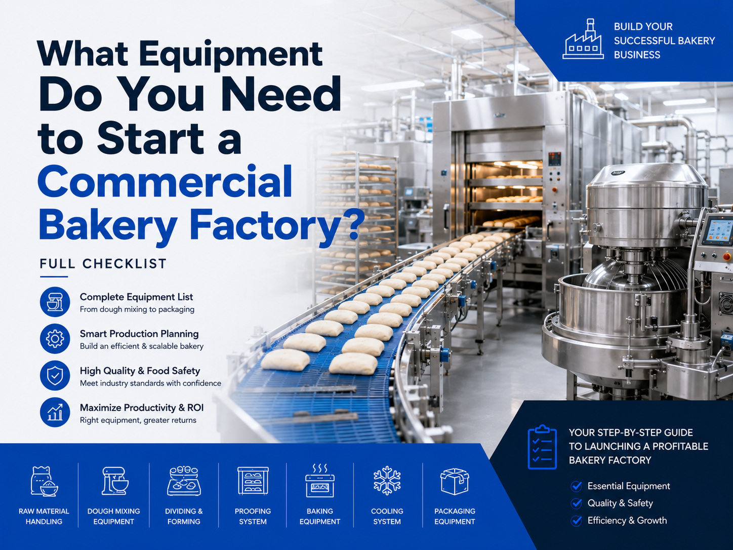 What Equipment Do You Need to Start a Commercial Bakery Factory? Full Checklist