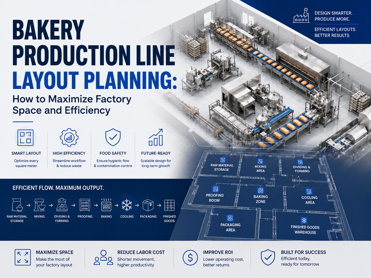 Bakery Production Line Layout Planning: How to Maximize Factory Space and Efficiency
