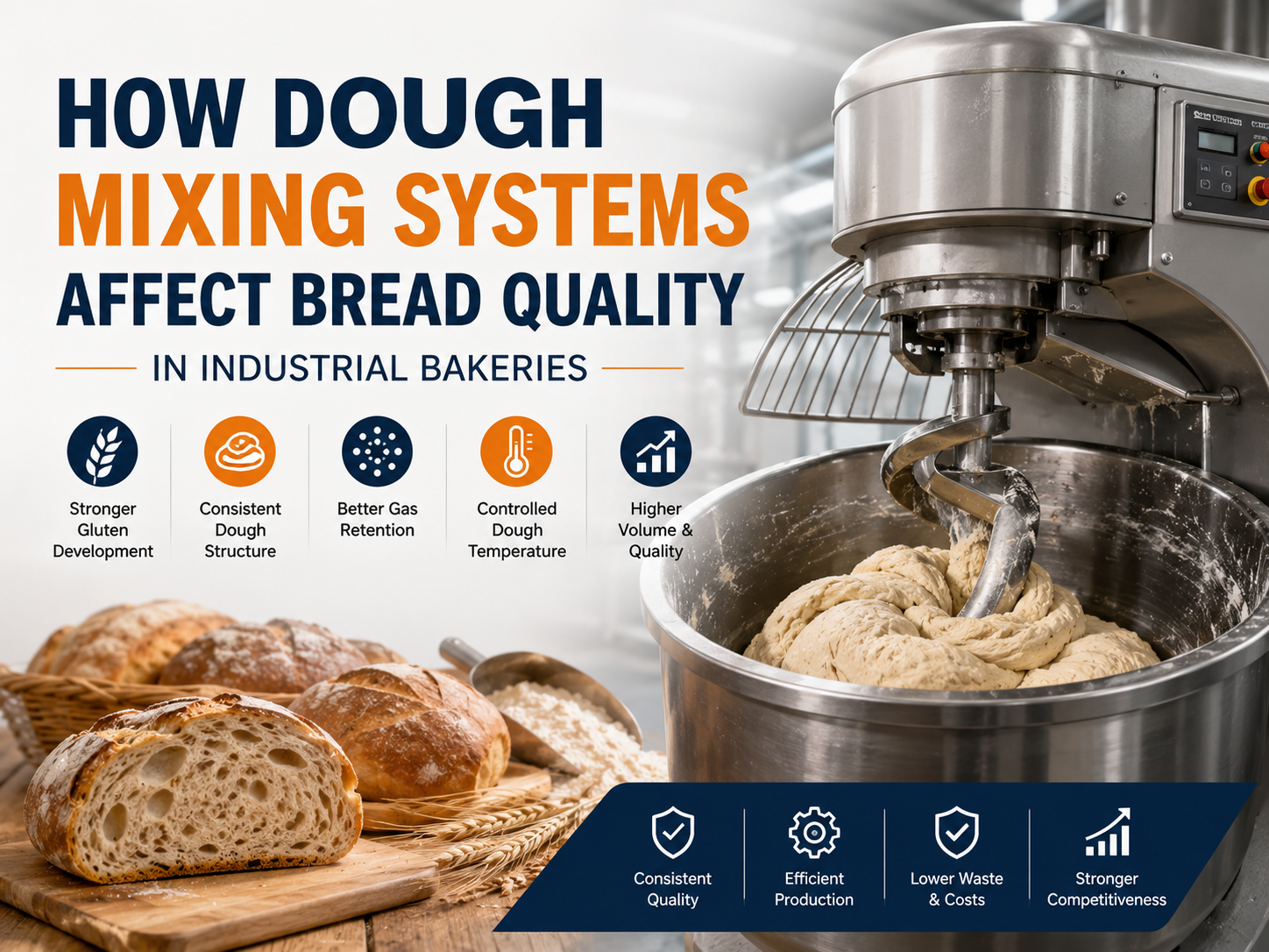 How Dough Mixing Systems Affect Bread Quality in Industrial Bakeries
