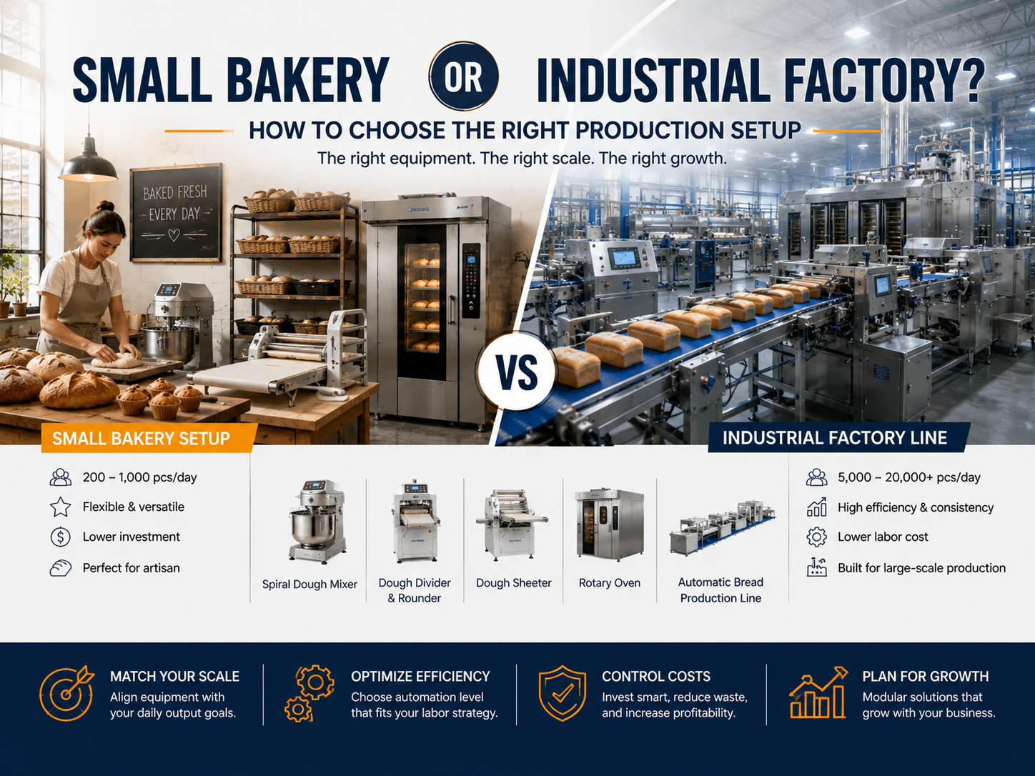 Small Bakery or Industrial Factory? How to Choose the Right Production Setup