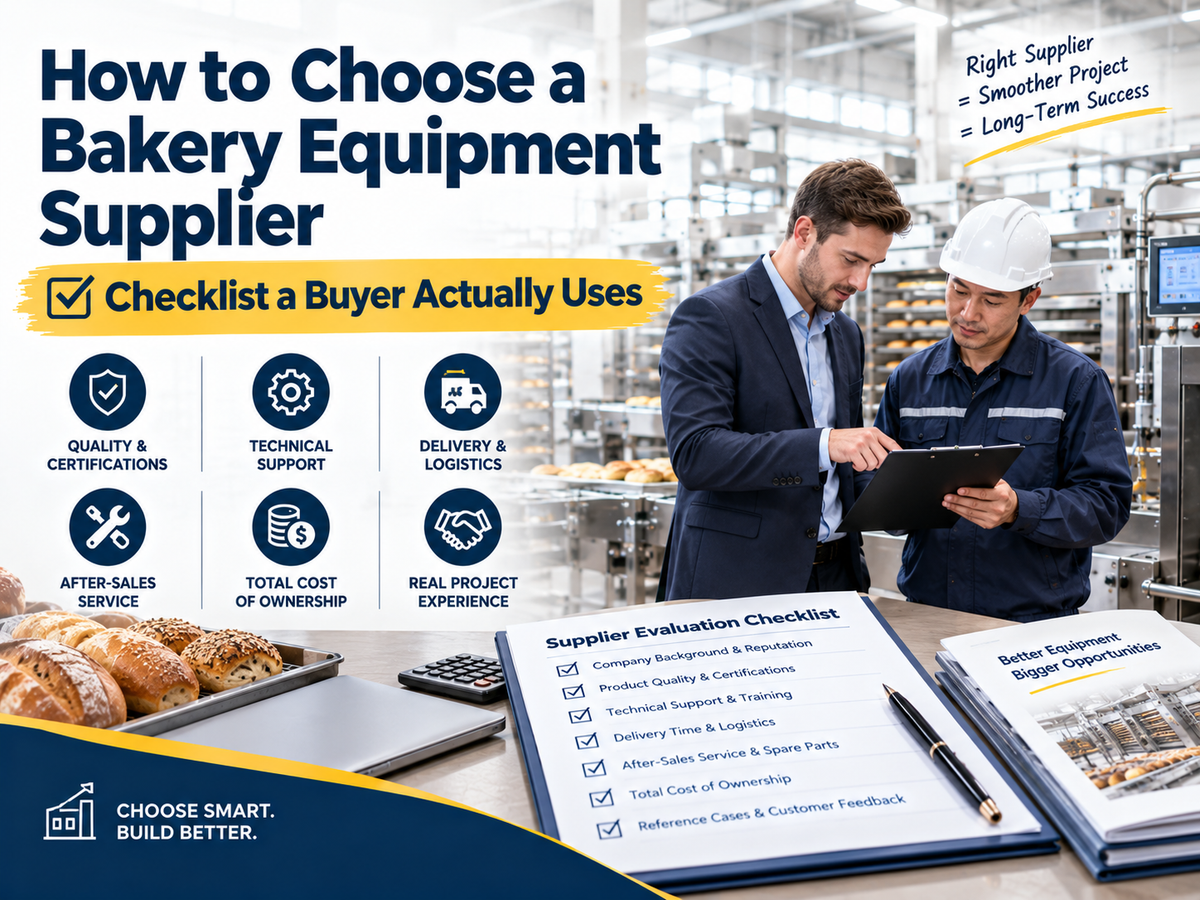 How to Choose a Bakery Equipment Supplier — Checklist a Buyer Actually Uses
