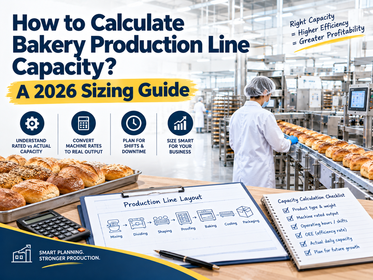 How to Calculate Bakery Production Line Capacity? A 2026 Sizing Guide