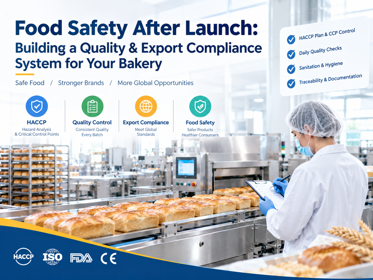 Food Safety After Launch: Building a Quality & Export Compliance System for Your Bakery