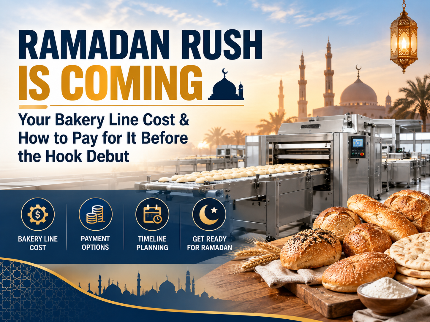 Ramadan Rush Is Coming: Your Bakery Line Cost & How to Pay for It Before the Hook Debut