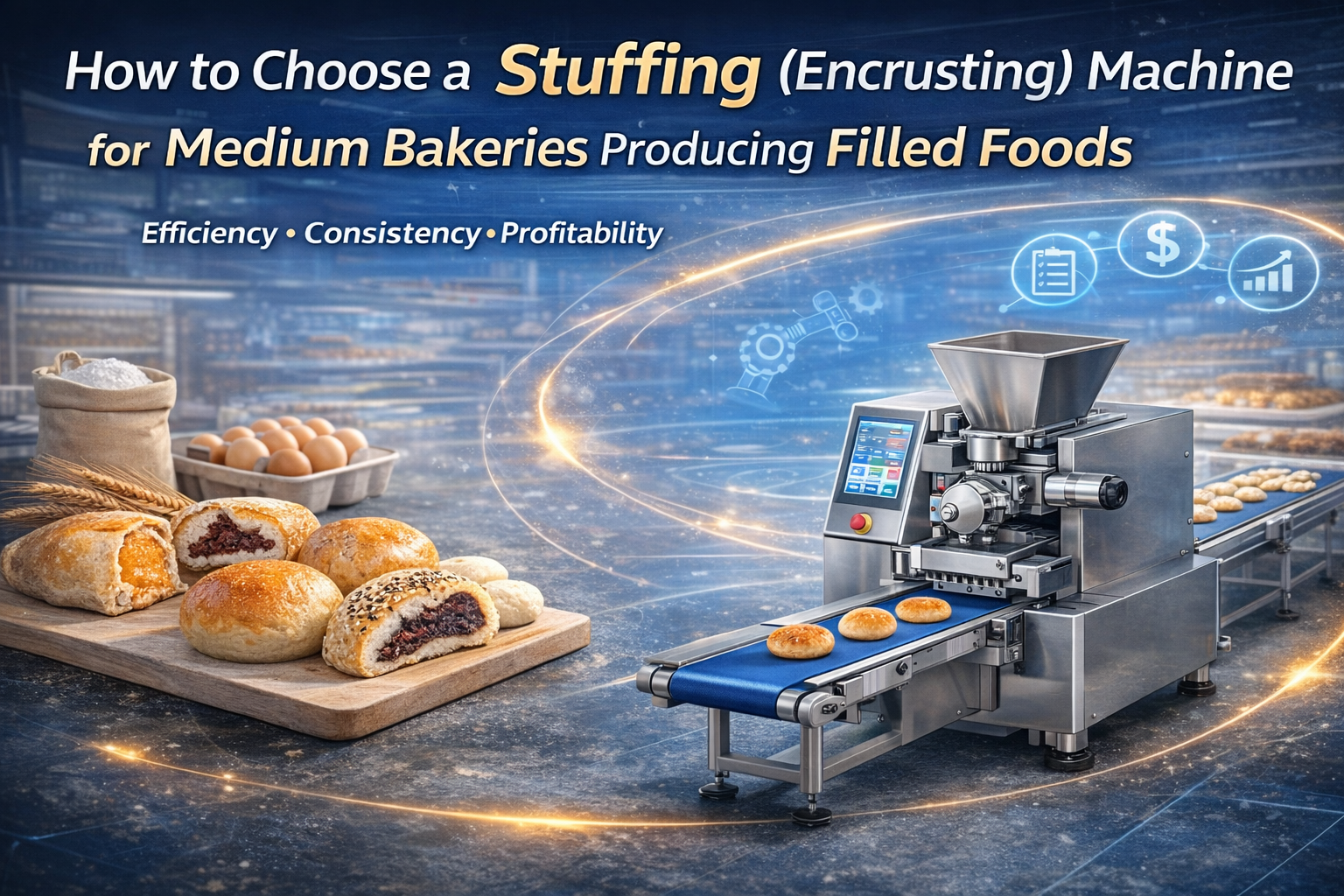 How to Choose a Stuffing (Encrusting) Machine for Medium Bakeries Producing Filled Foods