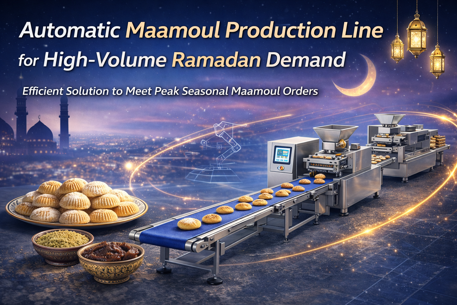 Automatic Maamoul Production Line for High-Volume Ramadan Demand