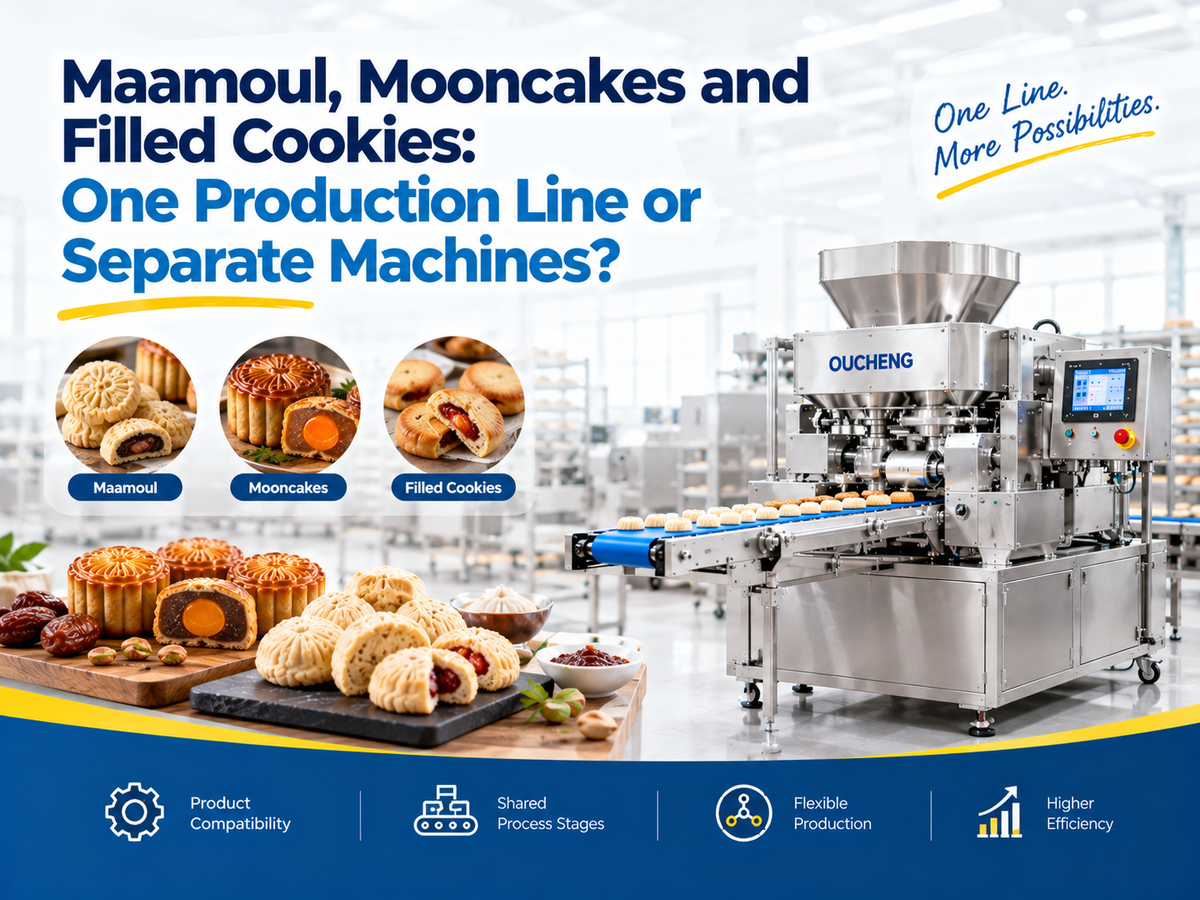 Maamoul, Mooncakes and Filled Cookies: One Production Line or Separate Machines?