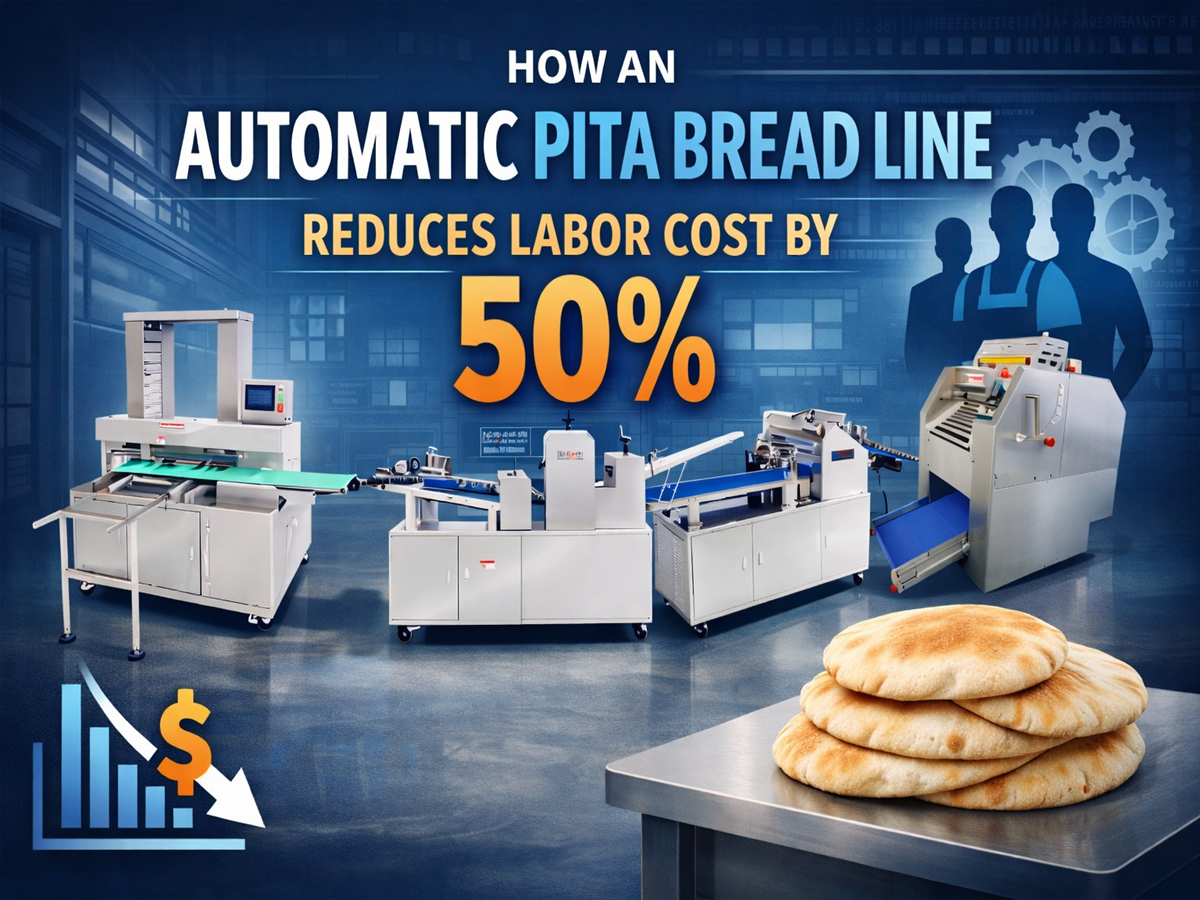 How an Automatic Pita Bread Line Reduces Labor Cost by 50%