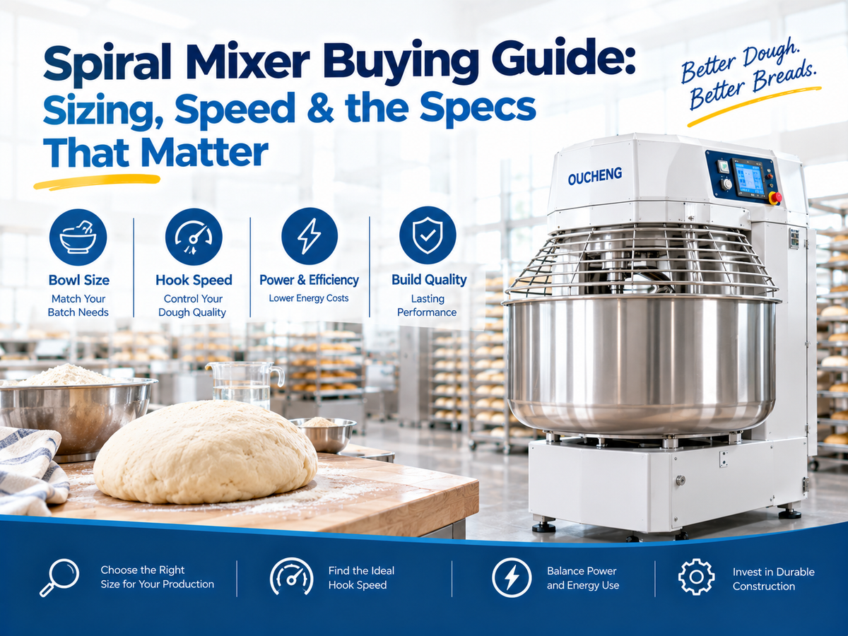 Spiral Mixer Buying Guide: Sizing, Speed & the Specs That Matter