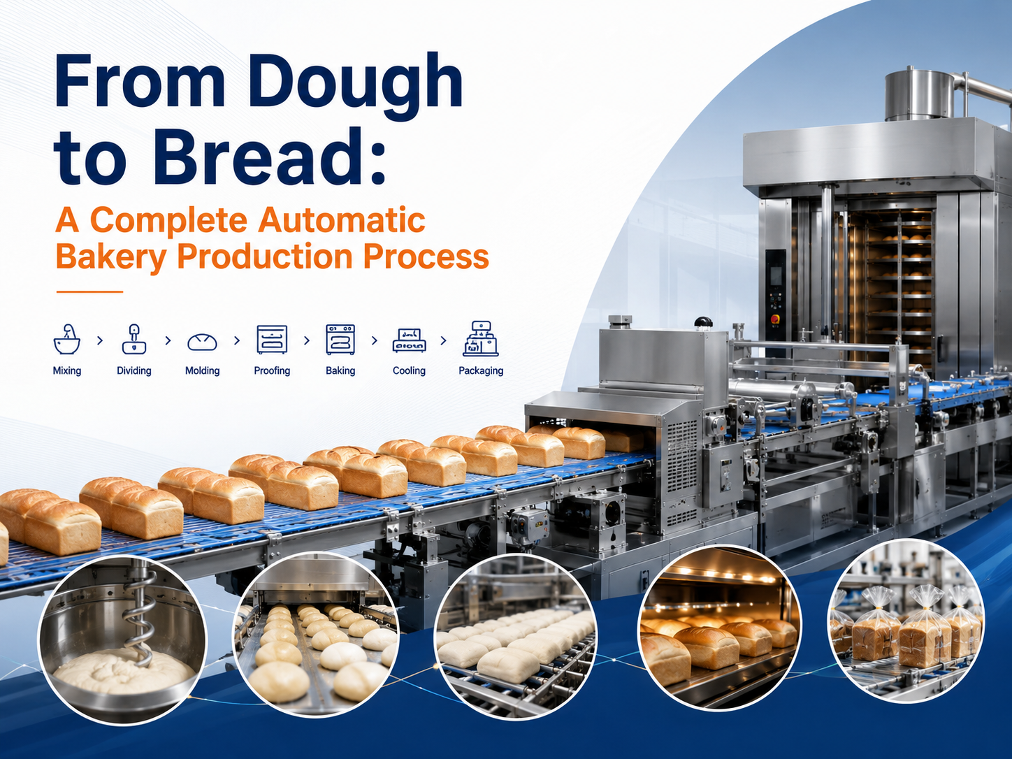 From Dough to Bread: A Complete Automatic Bakery Production Process
