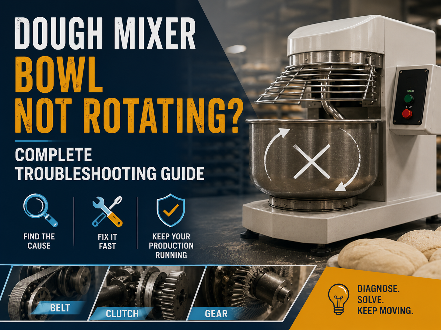 Dough Mixer Bowl Not Rotating: Complete Troubleshooting Guide