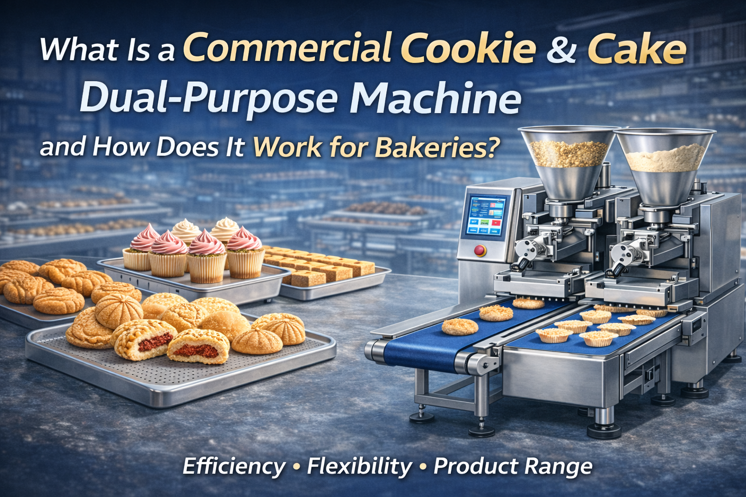 What Is a Commercial Cookie & Cake Dual-Purpose Machine and How Does It Work for Bakeries?