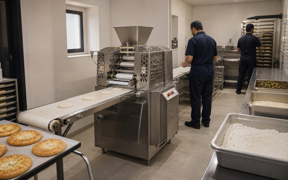 Illustrative compact food production cell for a store-based operation