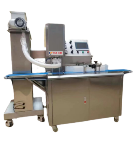 OC-123 Gold-Inlaid Jade Covering Machine | Automatic Filled Pastry Encrusting 20-93 Pcs/Min Oucheng Machinery