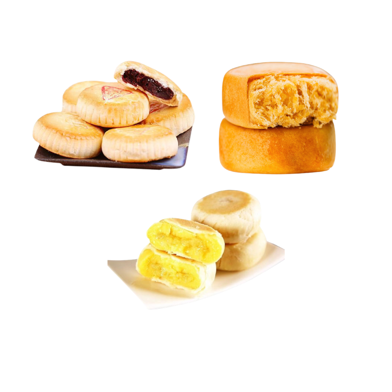 OC-1568I Pia, Durian Cake, Meat Floss Cake & Mung Bean Cake Production Line | High-Capacity Biscuit & Pastry Manufacturing System Oucheng Machinery