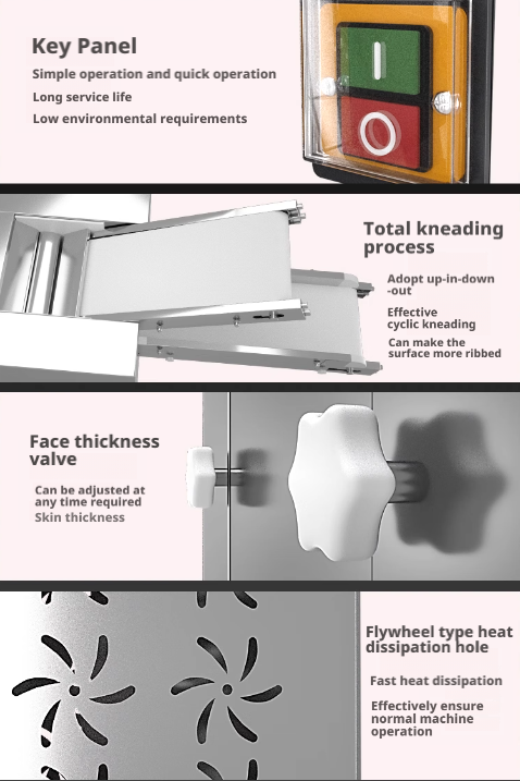 OC-241A Semi Automatic Dough Pressing Machine | Dough Pressing Equipment Oucheng Machinery