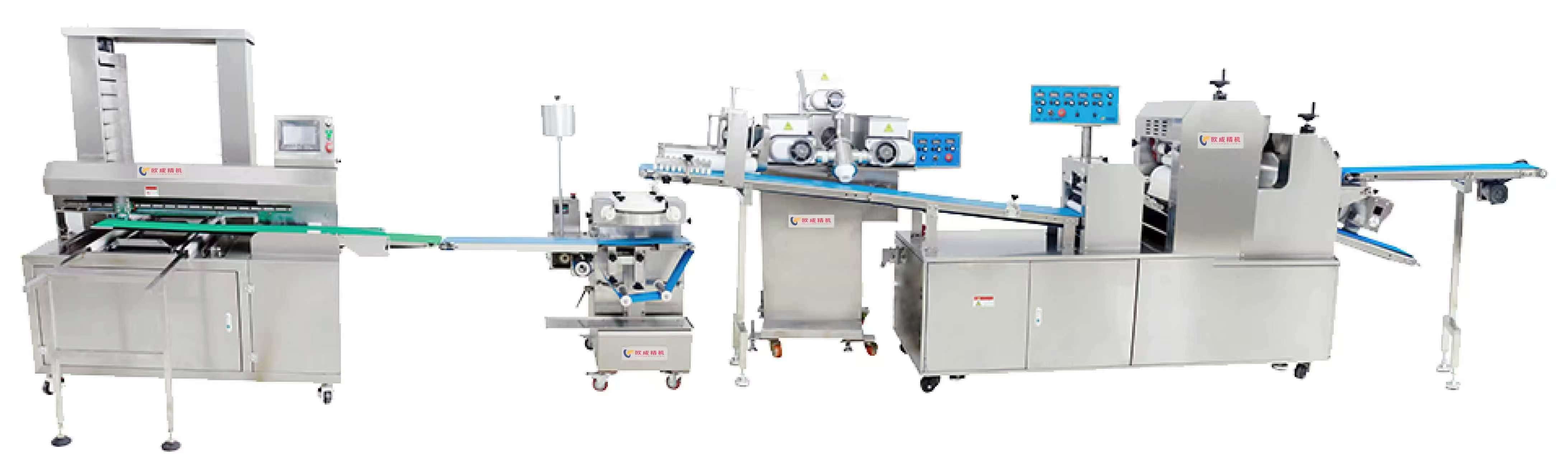 OC-1568E Three-Stuffed Shortbread Production Line | Production Line Oucheng Machinery