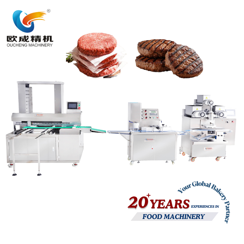 OC-1568A Fully Automatic Burger Patties Production Line | Production Line Oucheng Machinery