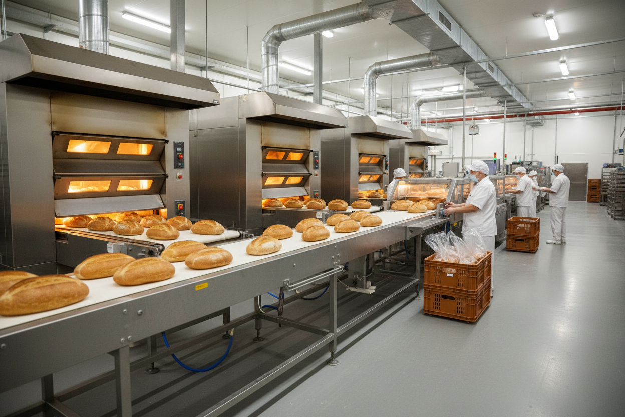 面包工厂生产流水线