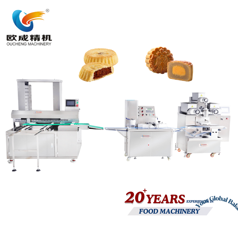 OC-1568A Fully Automatic Mooncake & Maamoul Production Line | Production Line Oucheng Machinery