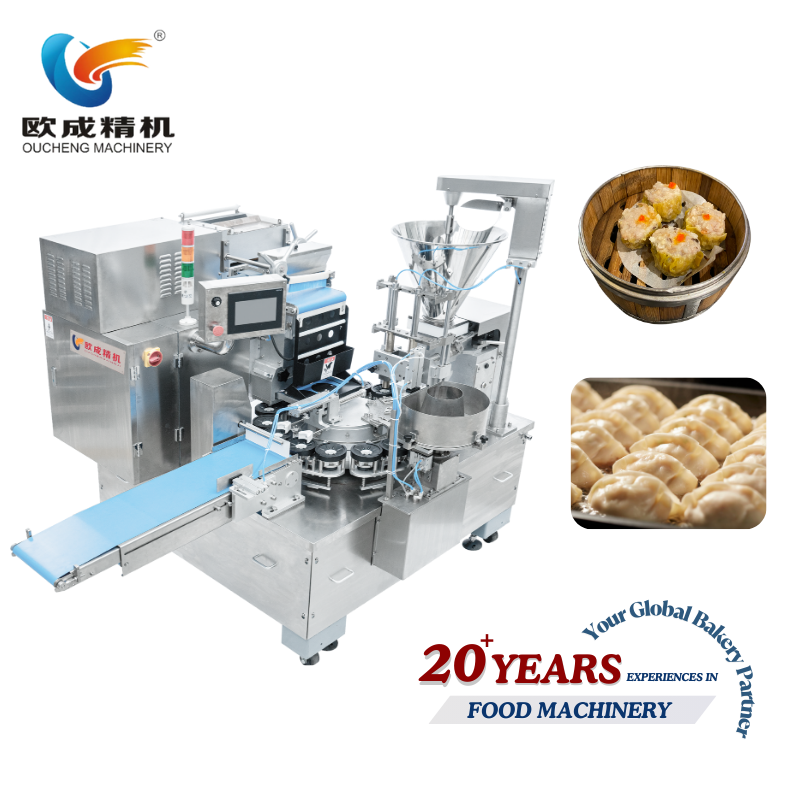 OC-866 Fully Automatic Steam Shaomai & Dry-Steamed Forming Machine | Dual-Row Production System Oucheng Machinery