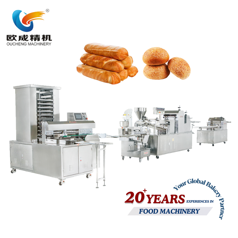 OC-1568B Fully Automatic Bread Production Line | Industrial Bakery Bread Making Machine Oucheng Machinery