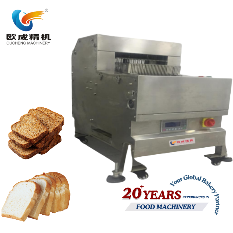 OC-886 Toast Slicing Machine | Automatic Bread Slicer 37-Blade 4-10 Loaves/Min Oucheng Machinery