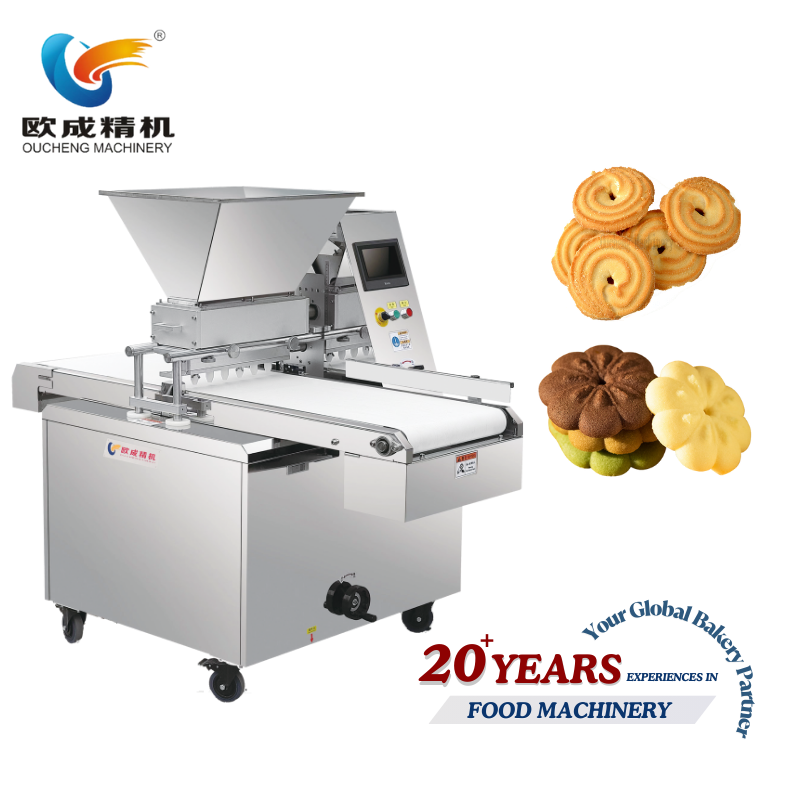 OC-400 Cookie & Cake Dual-Purpose Machine | Multi-Nozzle Batter Depositing System for Cookies, Cupcakes & Sheet Cakes Oucheng Machinery