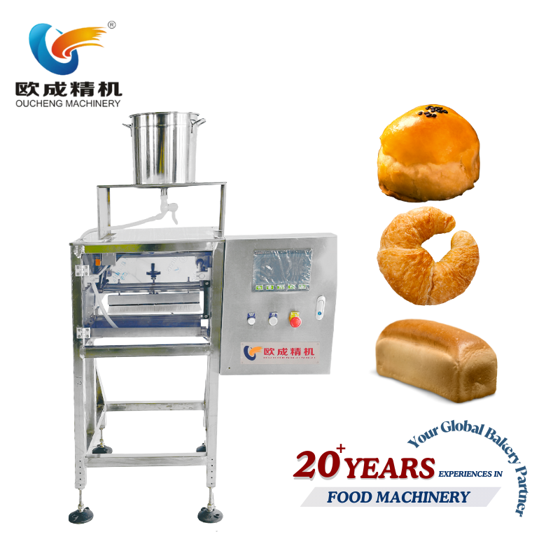 OC-806 Egg Spread Brushing Machine | Automatic Egg Wash Applicator 20-100 Pcs/Min Oucheng Machinery