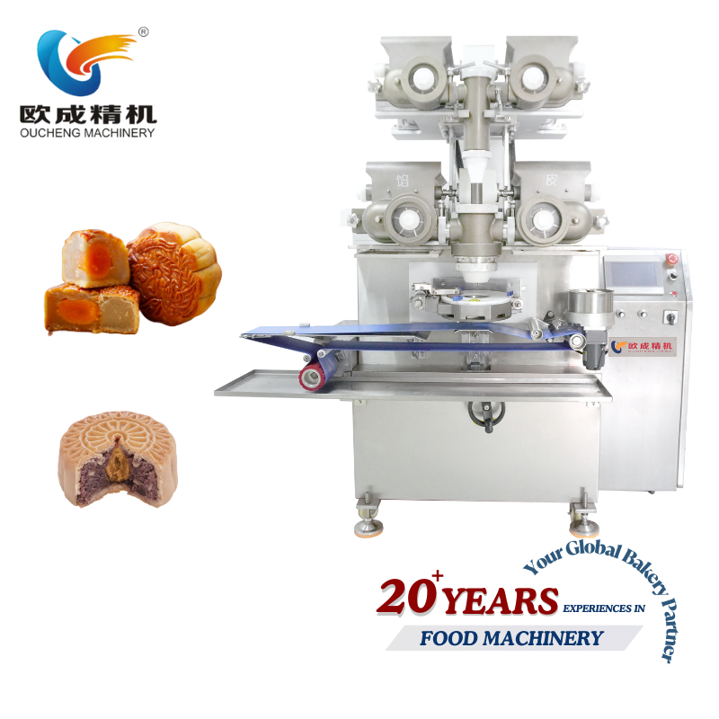 OC-1000T Four Hopper Encrusting Machine – Maximum Capacity Automated Dough Filling System Oucheng Machinery
