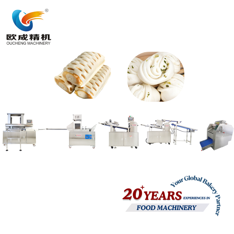 OC-1589-A Automatic Steamed Bun Production Line for Mantou & Flower Rolls Oucheng