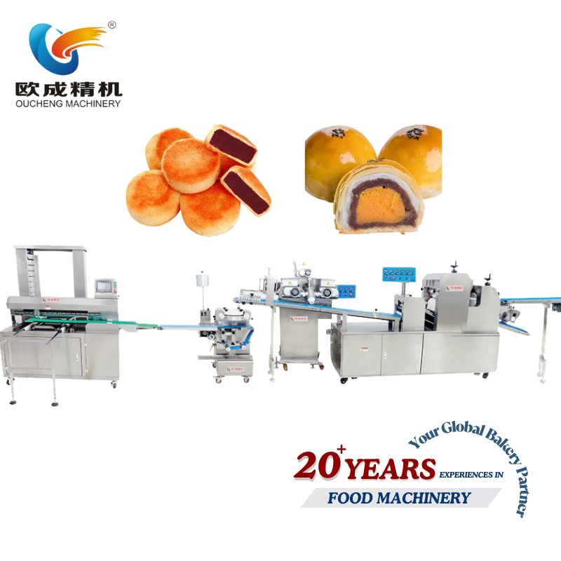 OC-1568E Three-Stuffed Shortbread Production Line | Production Line Oucheng Machinery
