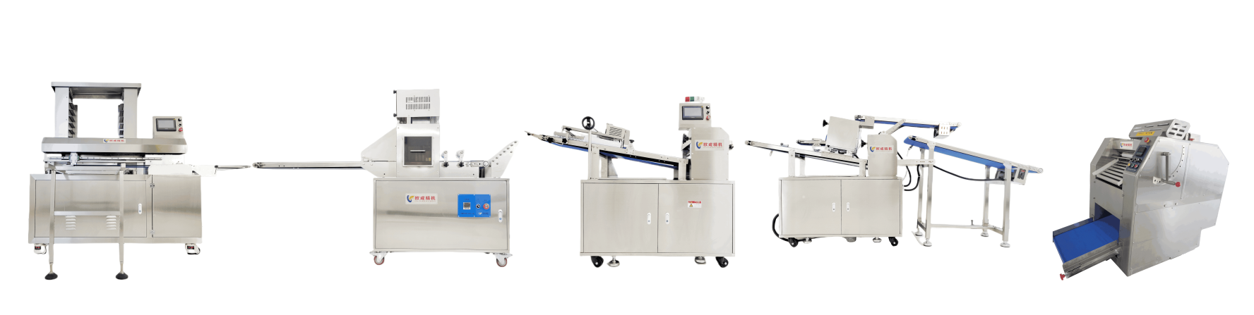 OC-1589-A Steamed Buns Production Line | Flower Rolls & Silver Wire Roll Machine (Standard Model)| Production Line Oucheng
