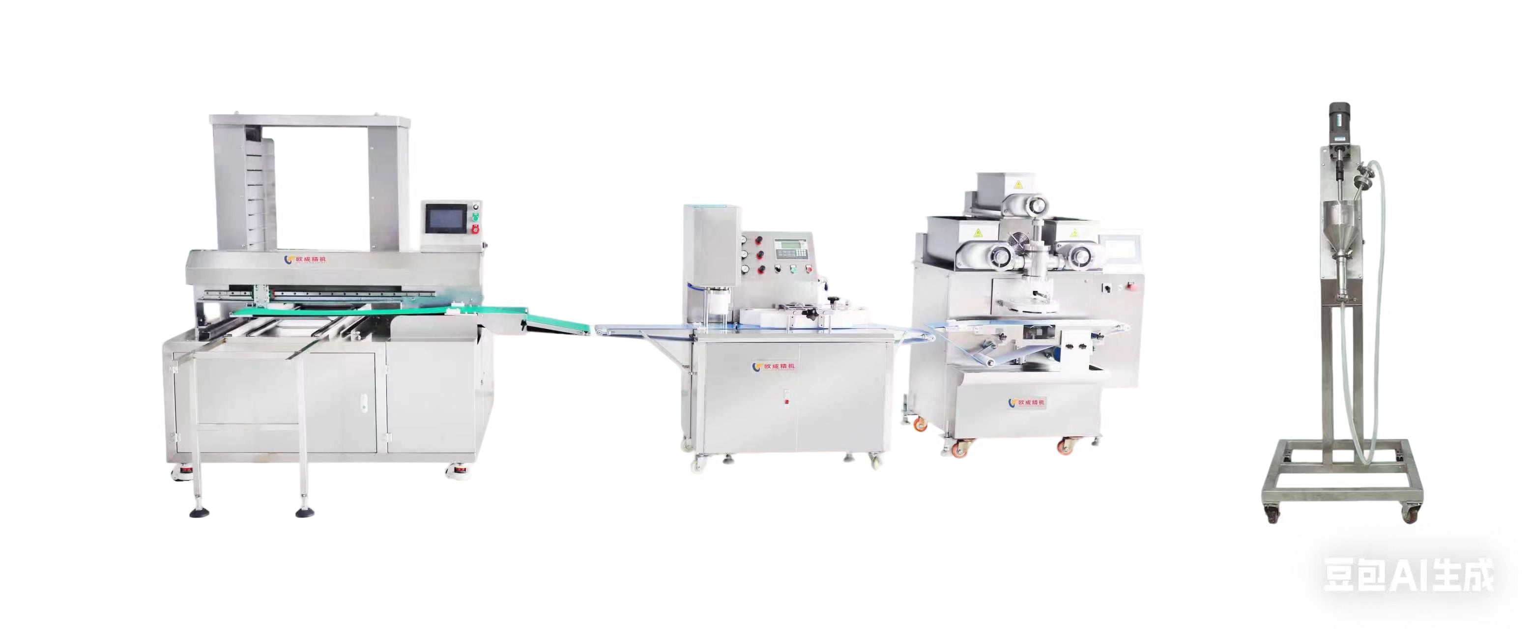 OC-1568 Fully Automatic Mooncake & Maamoul Production Line | Production Line Oucheng Machinery